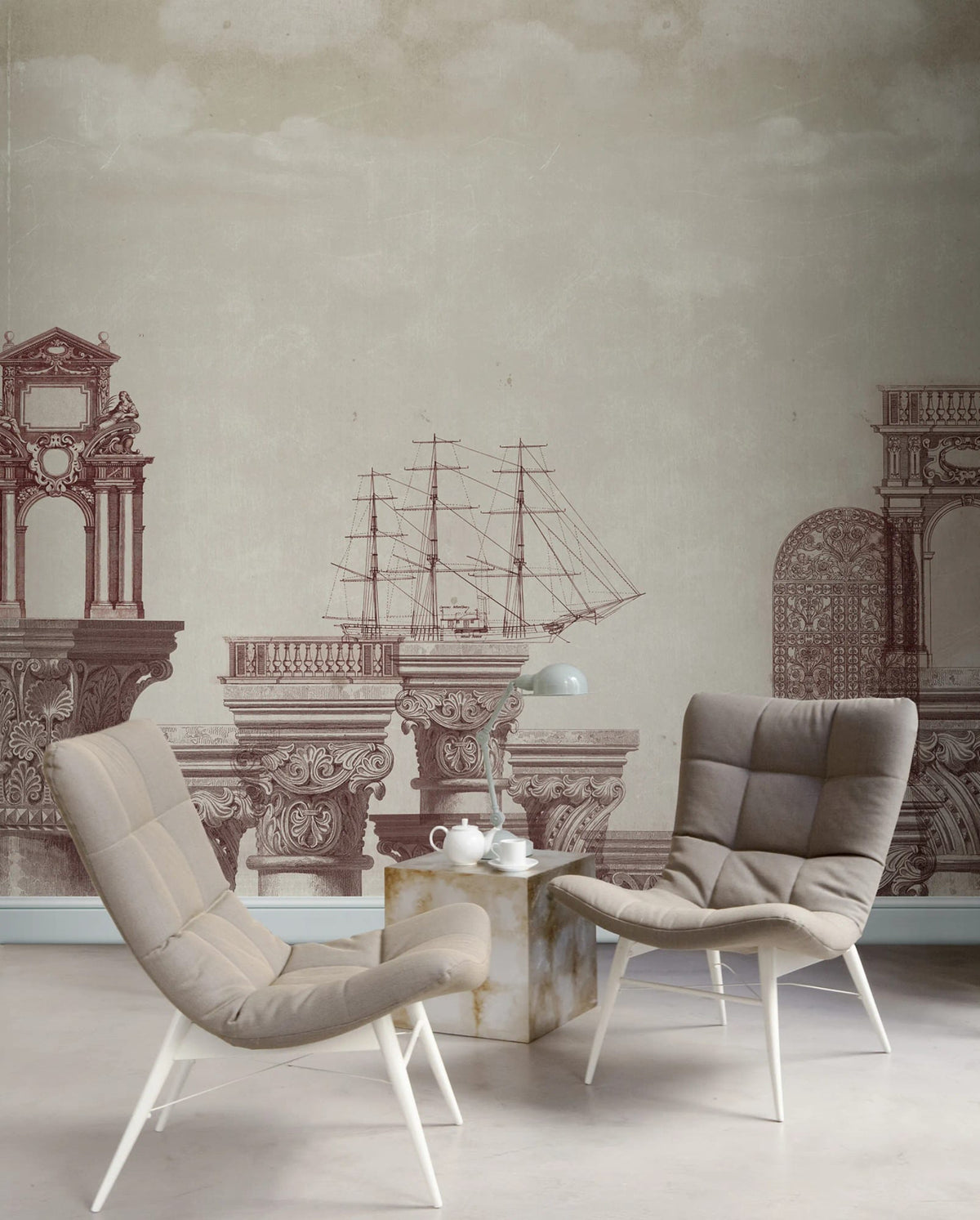 Tres Tintas OCEANS Mural Wallpaper - room preview 02