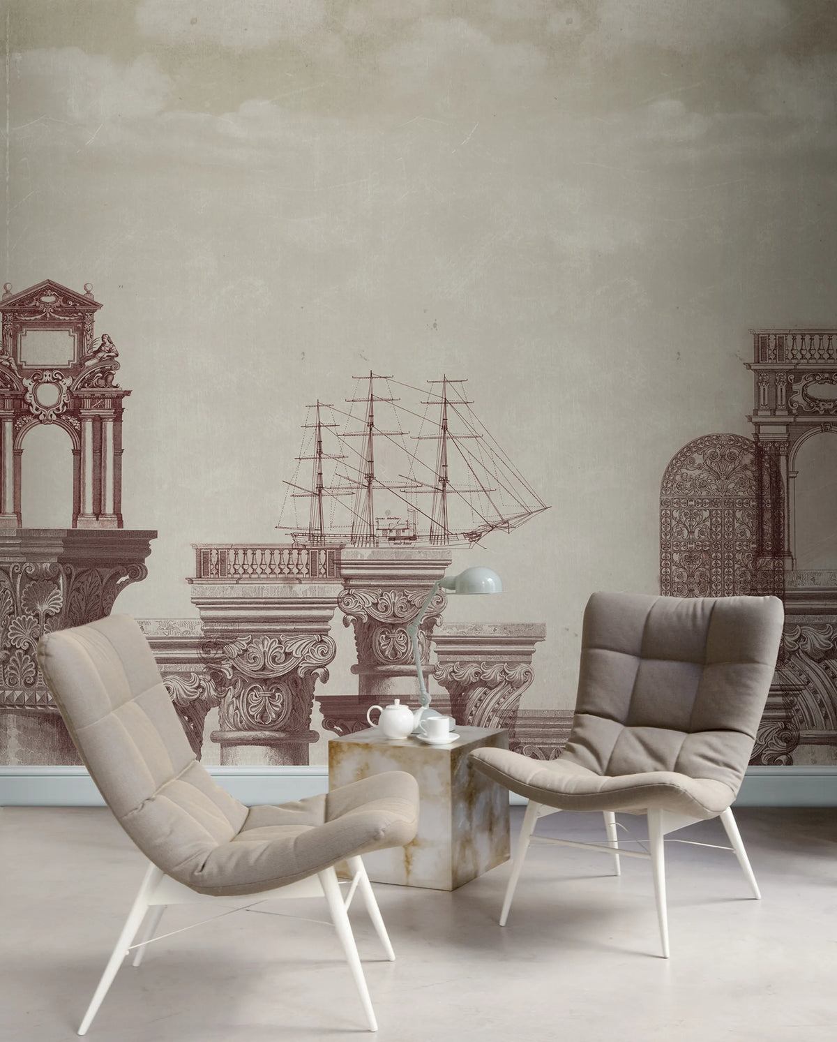 Tres Tintas OCEANS Mural Wallpaper - room preview 02