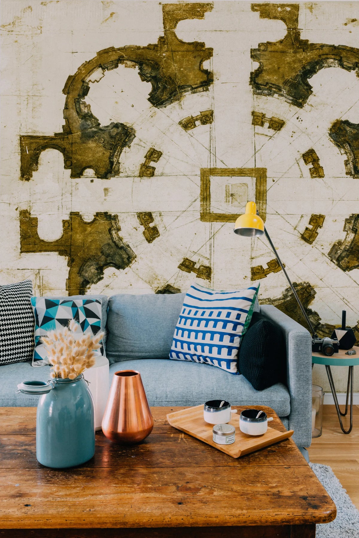 Tres Tintas Florence Mural Wallpaper - room preview 02
