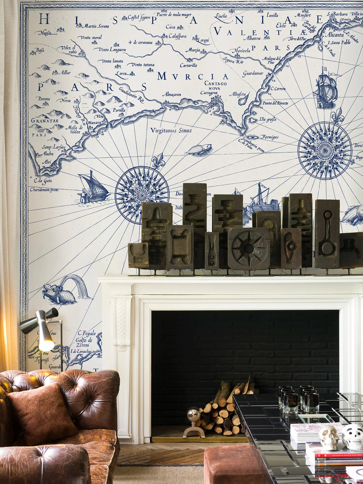 Tres Tintas CARTE MARIN Mural Wallpaper - room preview 02