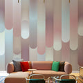 Tres Tintas Round Mural Mural Wallpaper - room preview 02