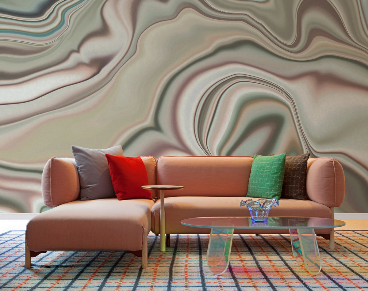 Tres Tintas Marble Mural Mural Wallpaper - room preview 02