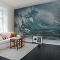 Wave Mural Wallpaper - room preview 02