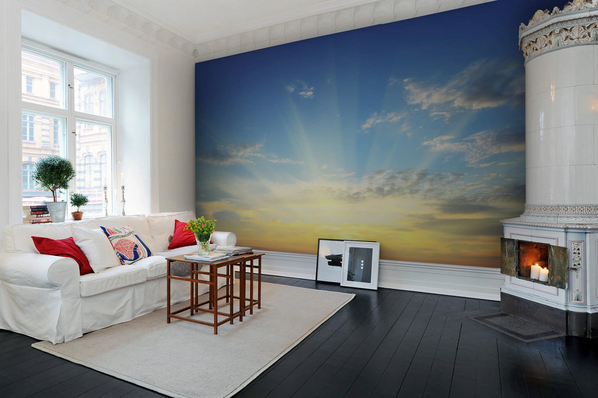 Sunrise Mural Wallpaper - room preview 02