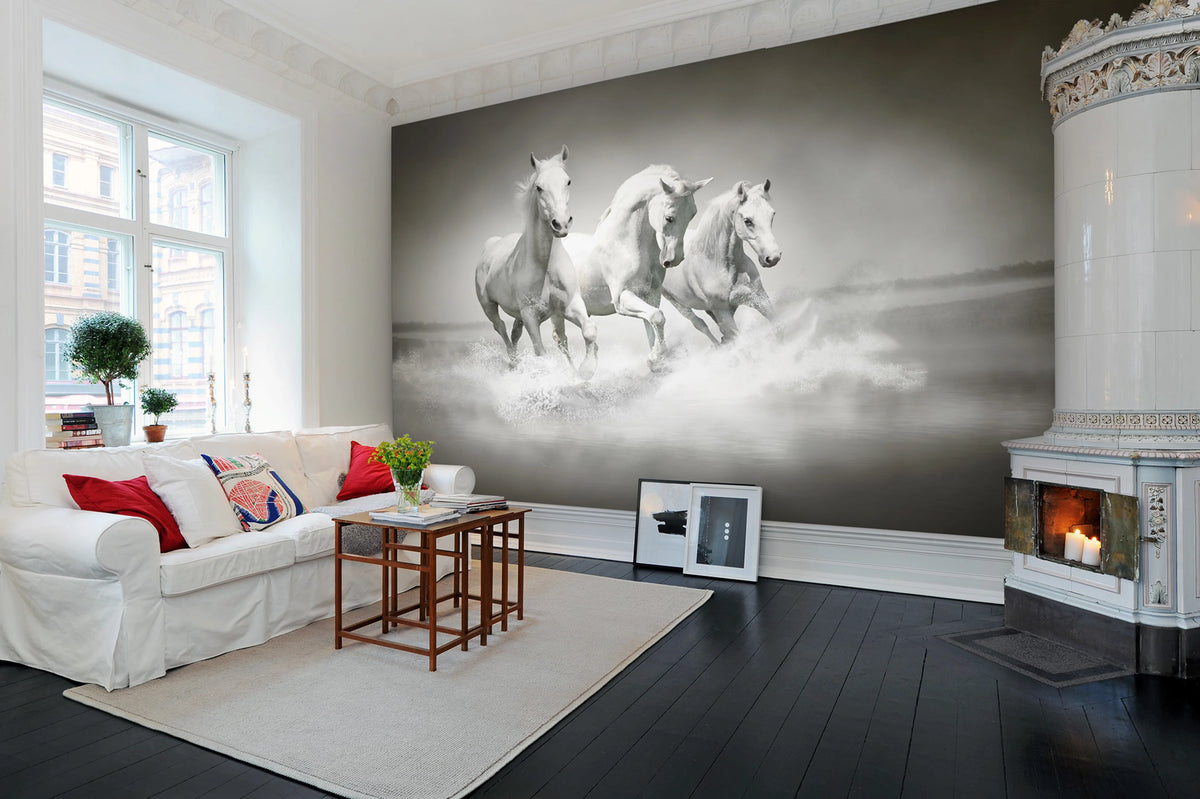 Horses Mural Wallpaper - room preview 02