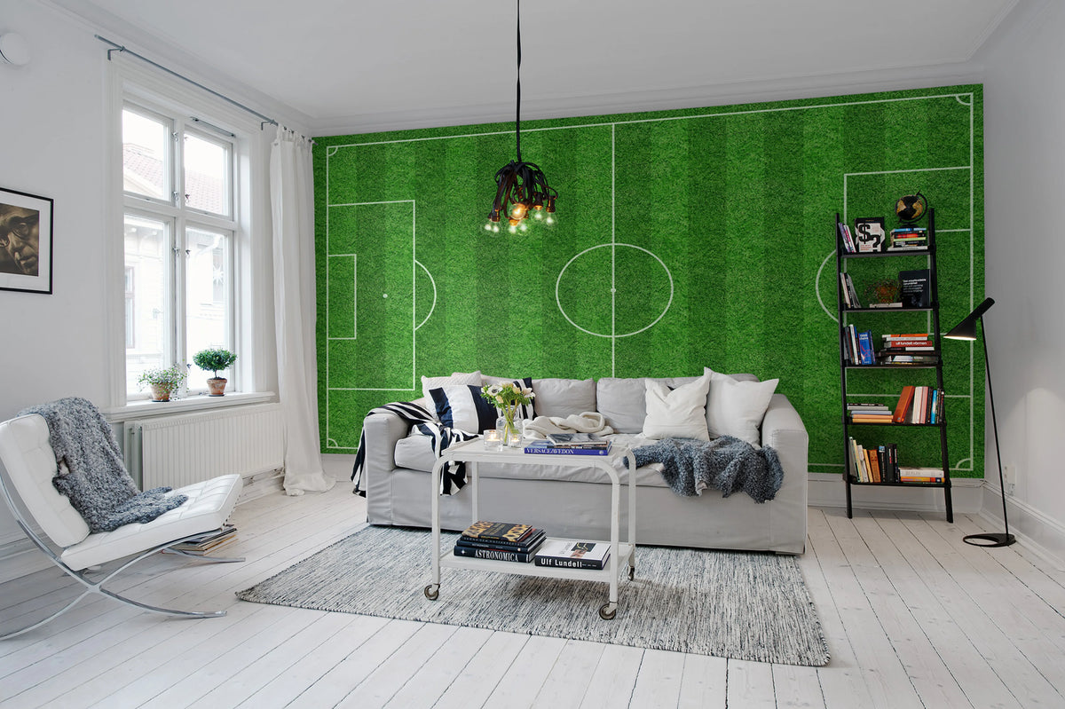 Football Mural Wallpaper - room preview 02