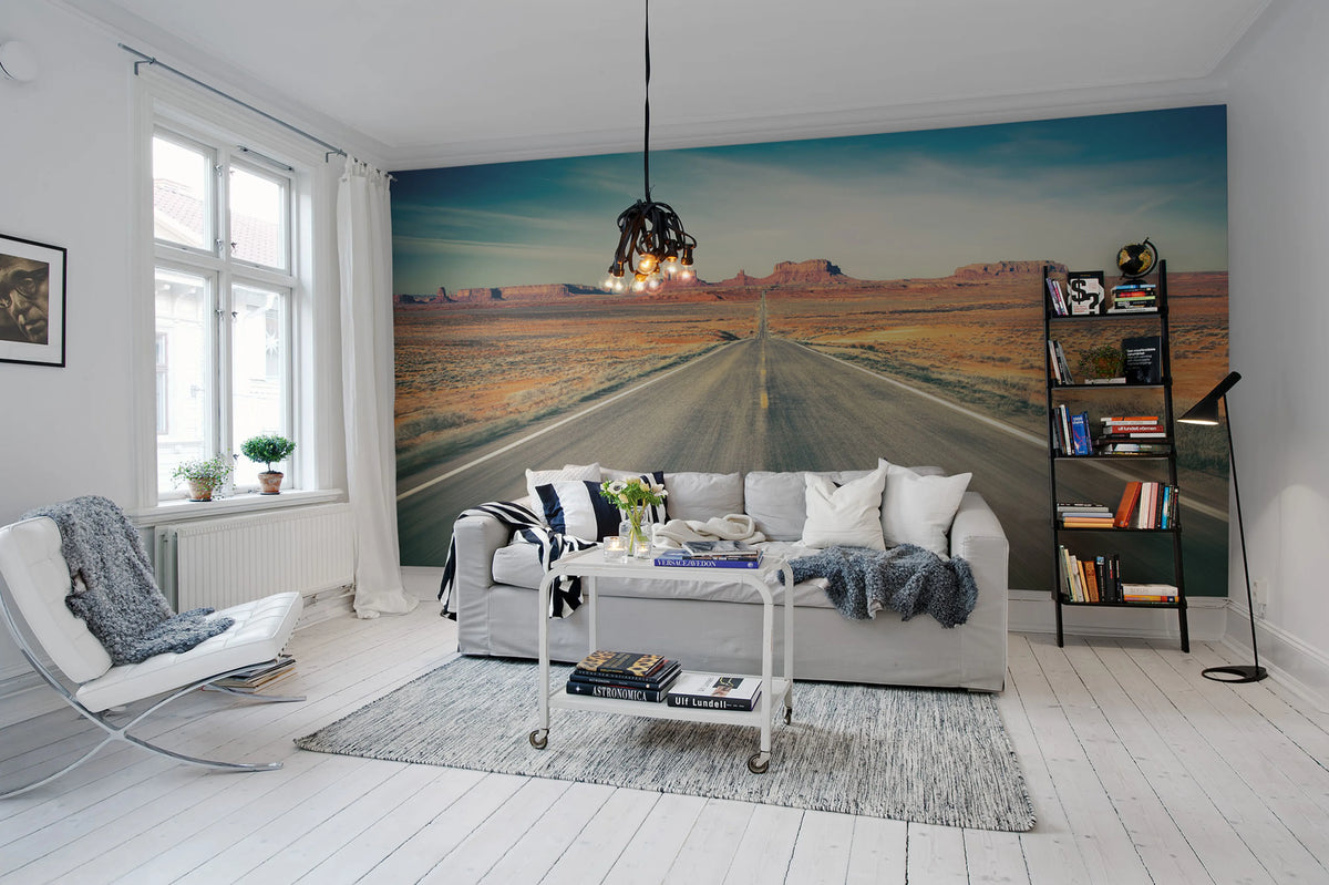 Highway Mural Wallpaper - room preview 02