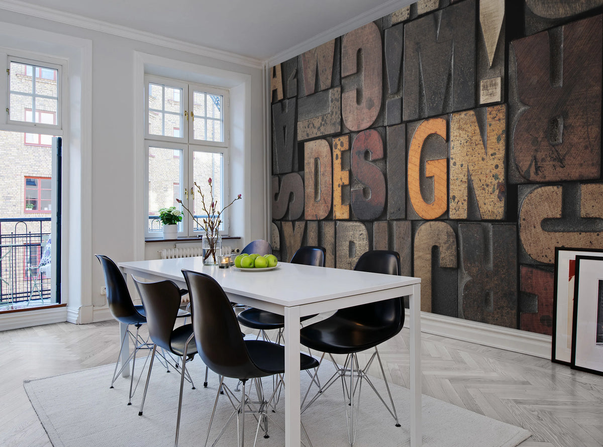 Woodcut, Design Mural Wallpaper - room preview 02