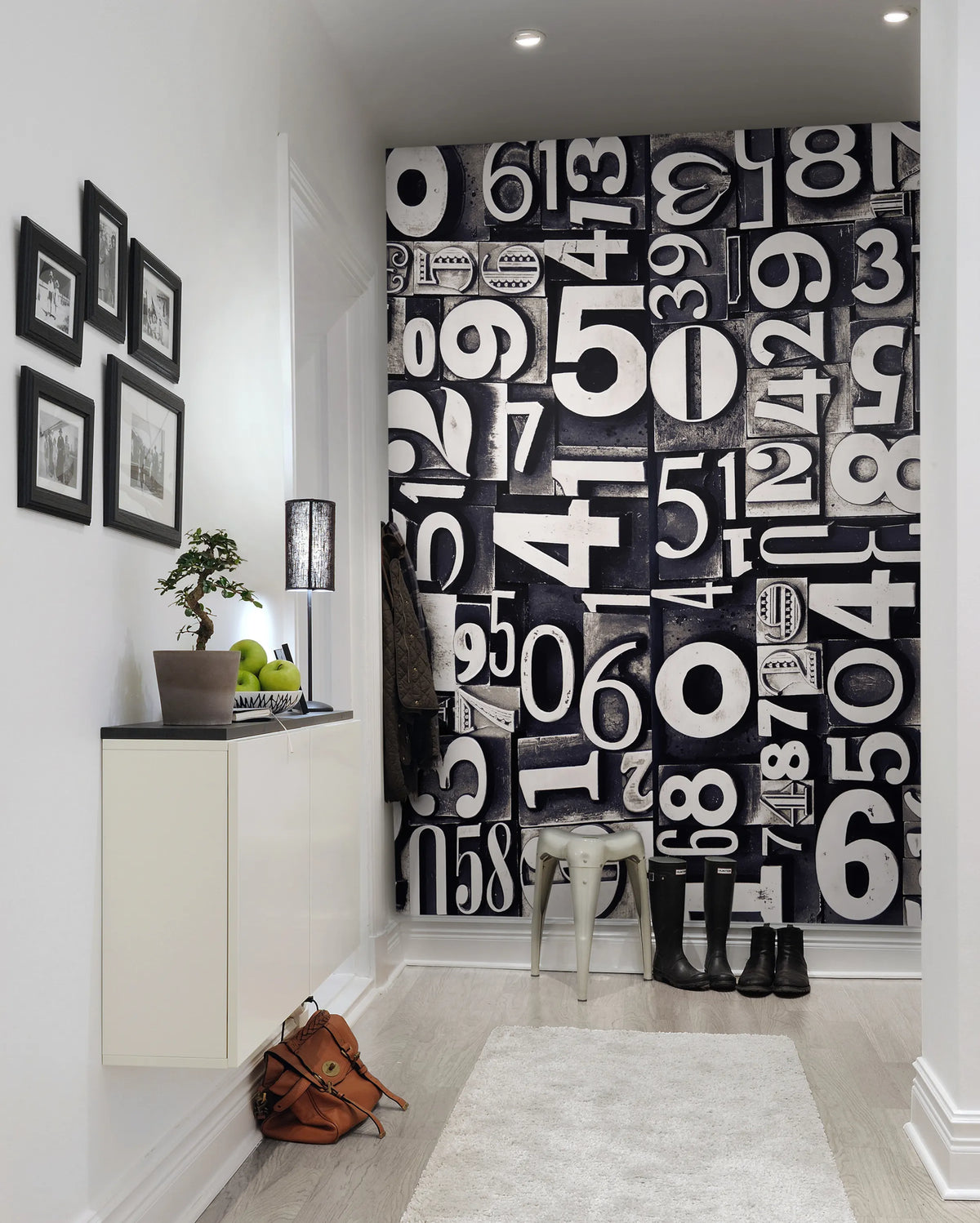 Sum of Numbers Mural Wallpaper - room preview 02