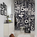 Sum of Numbers Mural Wallpaper - room preview 02