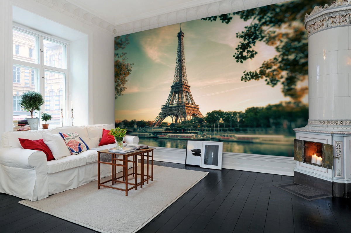 Paris Mural Wallpaper - room preview 02