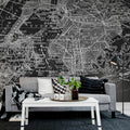 Map of NY Mural Wallpaper - room preview 02