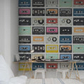 Mixed Tape Mural Wallpaper - room preview 02