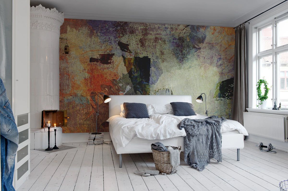 Dusky Pigment Mural Wallpaper - room preview 02