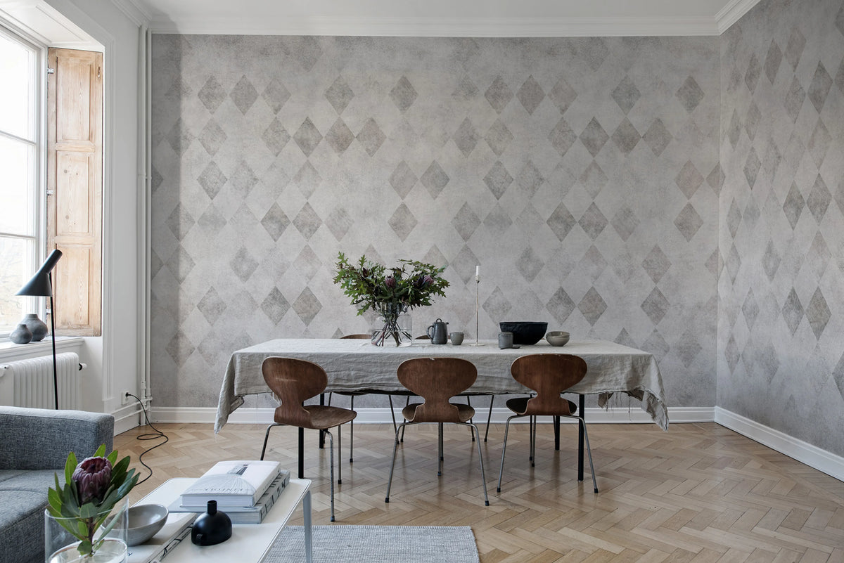Patinated Diamonds, Sand Mural Wallpaper - room preview 02