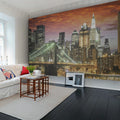 Brooklyn Bridge Mural Wallpaper - room preview 02