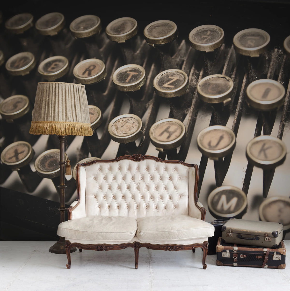 Typewriter Mural Wallpaper - room preview 02