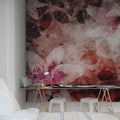 Garden of Dreams, Red Mural Wallpaper - room preview 02