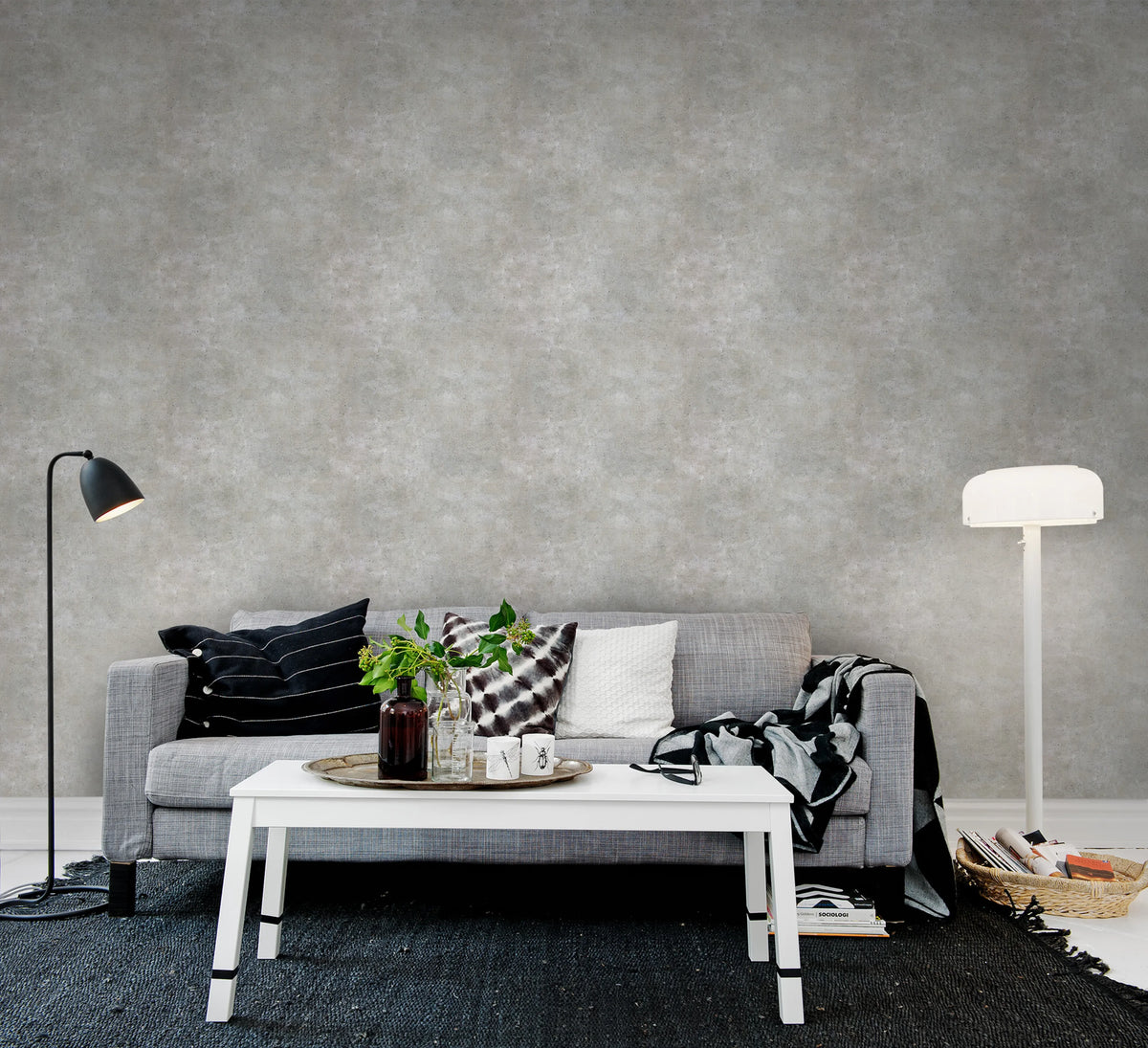 Plaster Mural Wallpaper - room preview 02