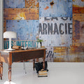 Steel Plates Mural Wallpaper - room preview 02