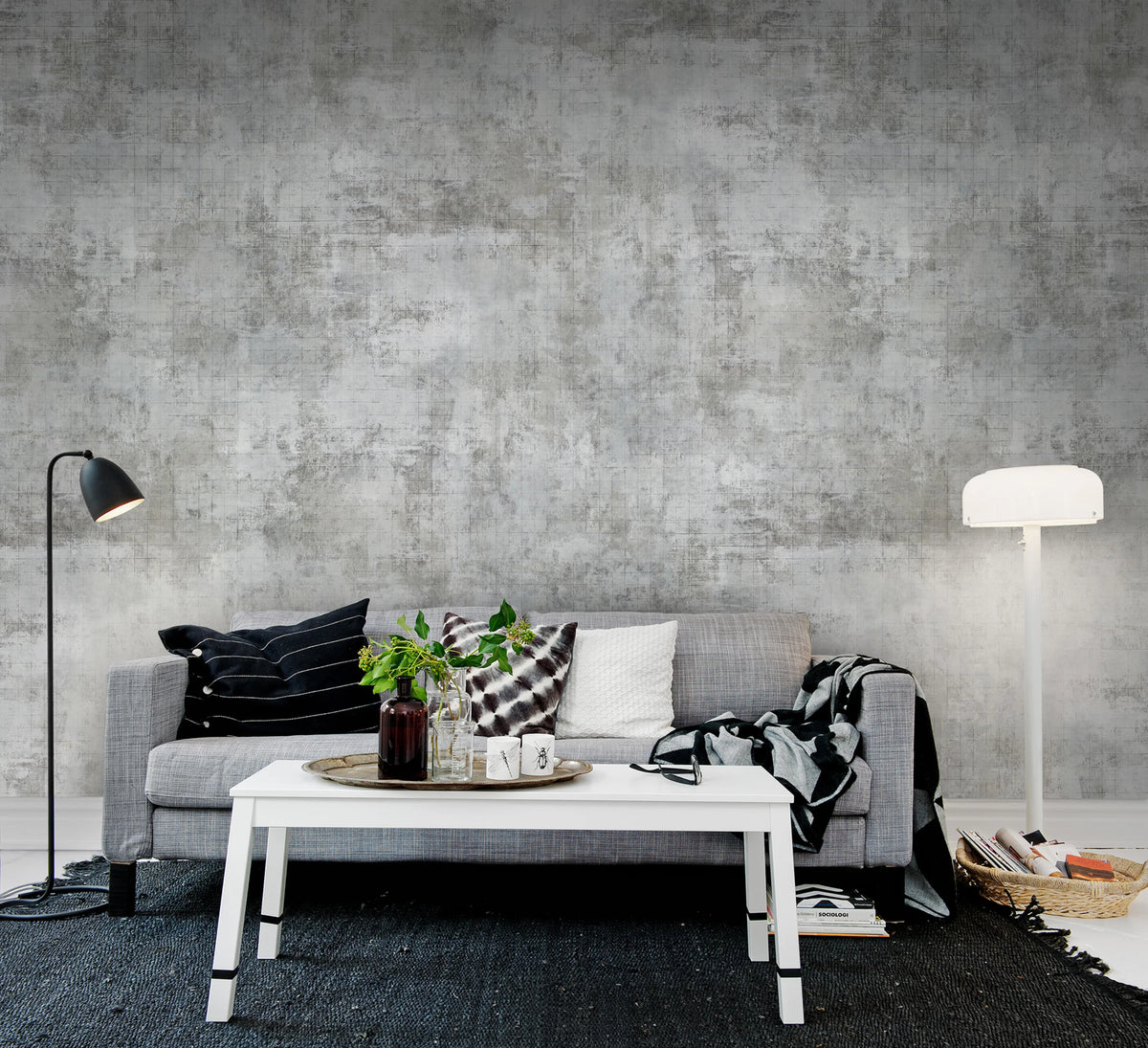 Squared Painting Mural Wallpaper - room preview 02