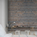 Horizontal Boards Mural Wallpaper - room preview 02