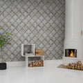 Concrete Trellis Mural Wallpaper - room preview 02