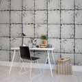 Tin Plates, Nebraska, White Mural Wallpaper - room preview 02