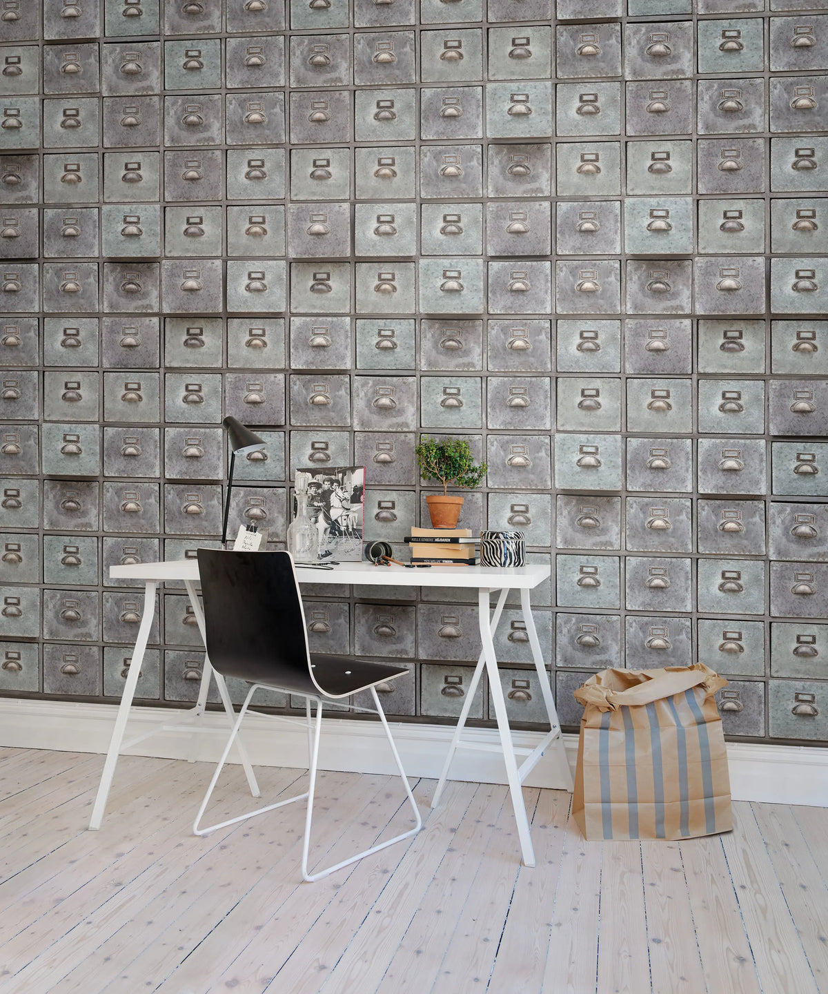 Archive Mural Wallpaper - room preview 02