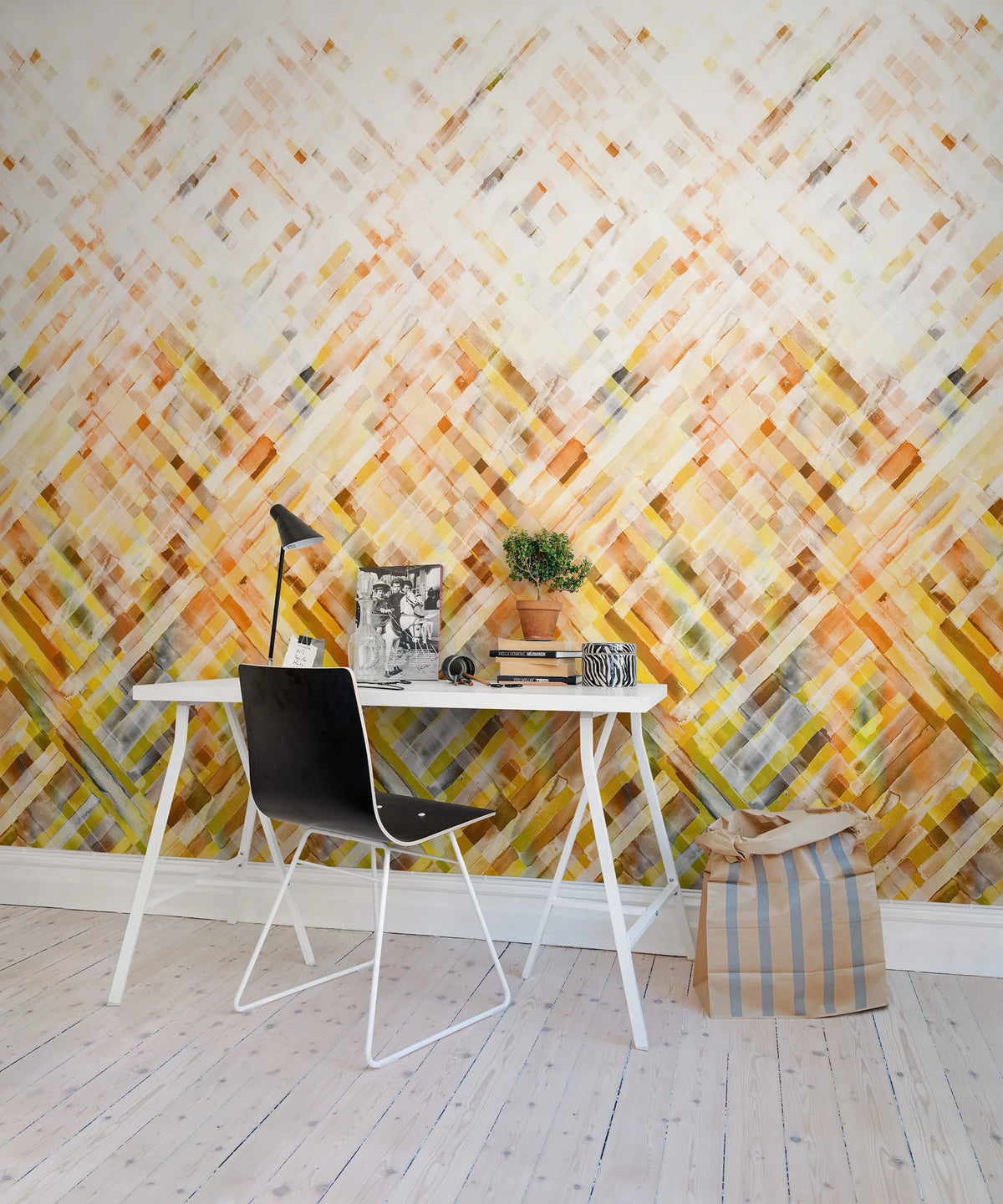 Dream Weaver, Yellow Mural Wallpaper - room preview 02