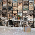 Industriel Urban Farm L.A., Vintage Mural Wallpaper - room preview 02
