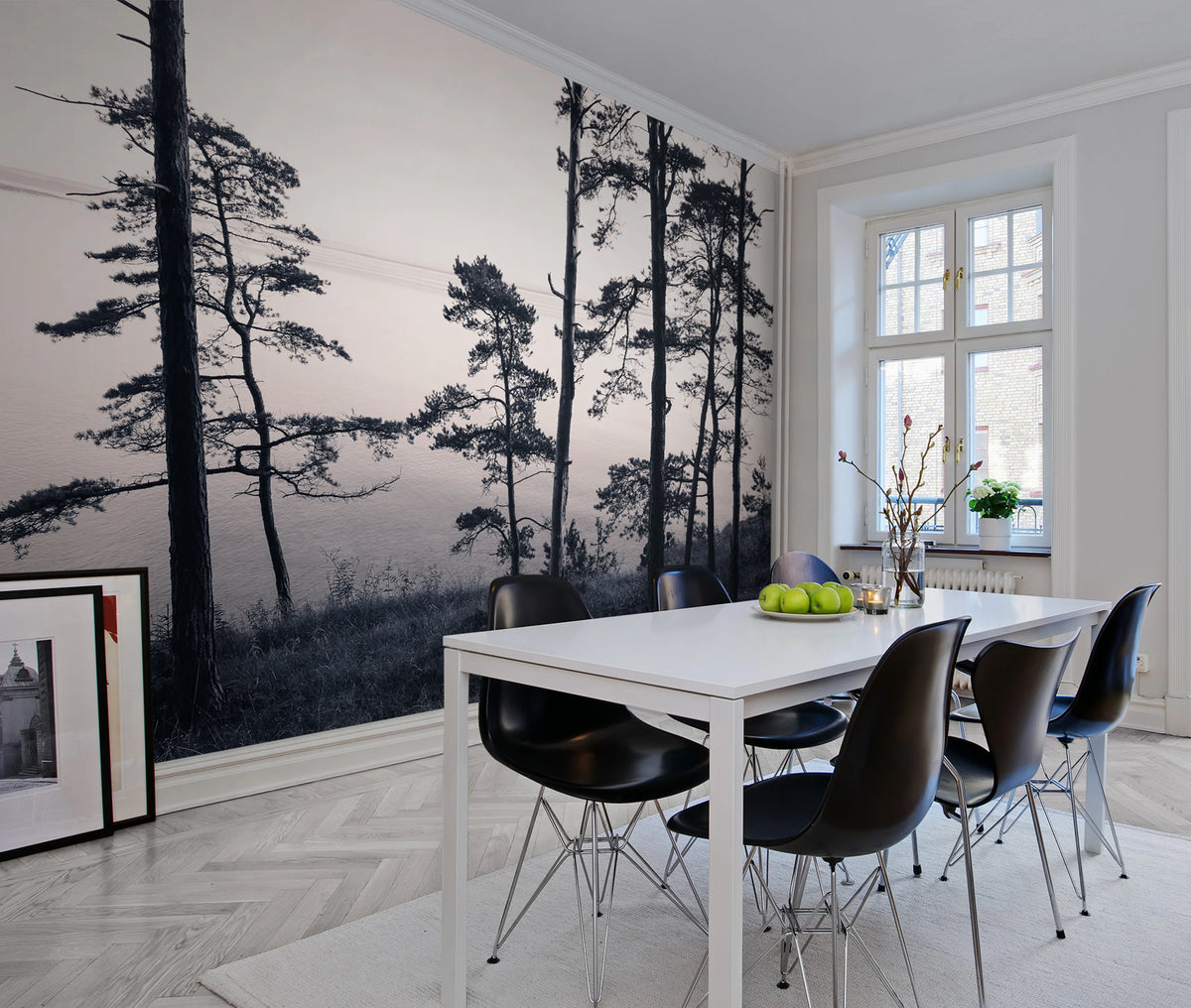 Old Pine Trees Mural Wallpaper - room preview 02