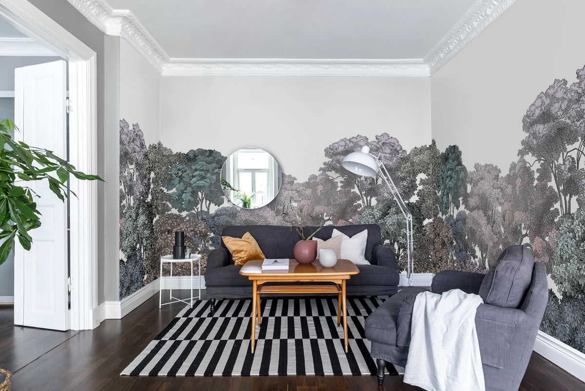 Bellewood, Rainbow Mural Wallpaper - room preview 02