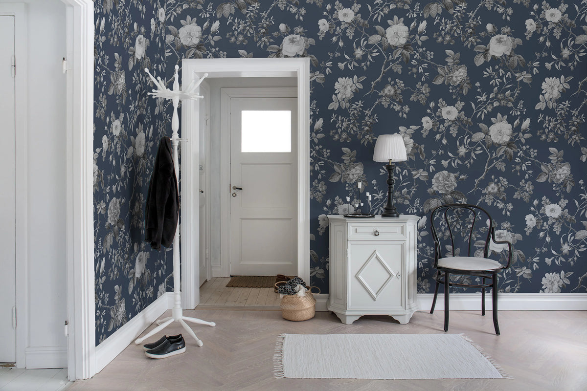 Thorn Rose, Evening Mural Wallpaper - room preview 02