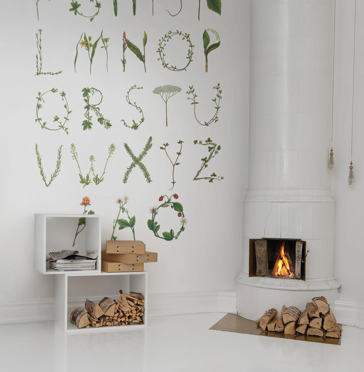 ABC for the spelling bee in Swedish Mural Wallpaper - room preview 02