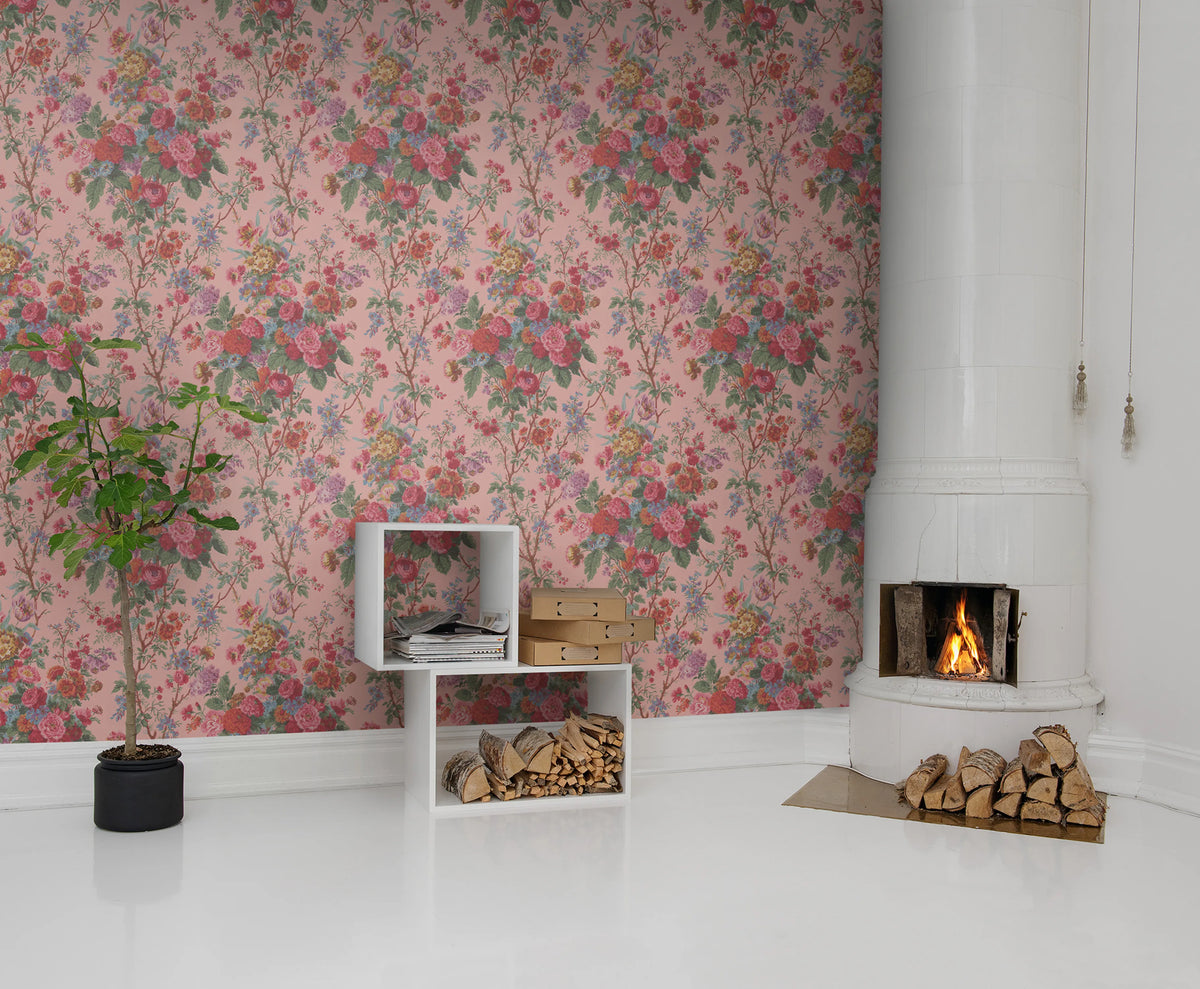 Bouquet Mural Wallpaper - room preview 02