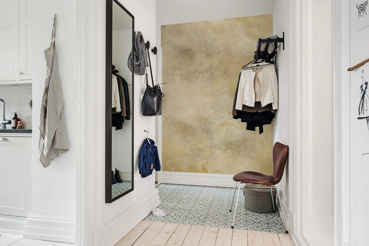 Color Clouds, Gold Mural Wallpaper - room preview 02