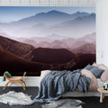 Gradient Mountains Mural Wallpaper - room preview 02
