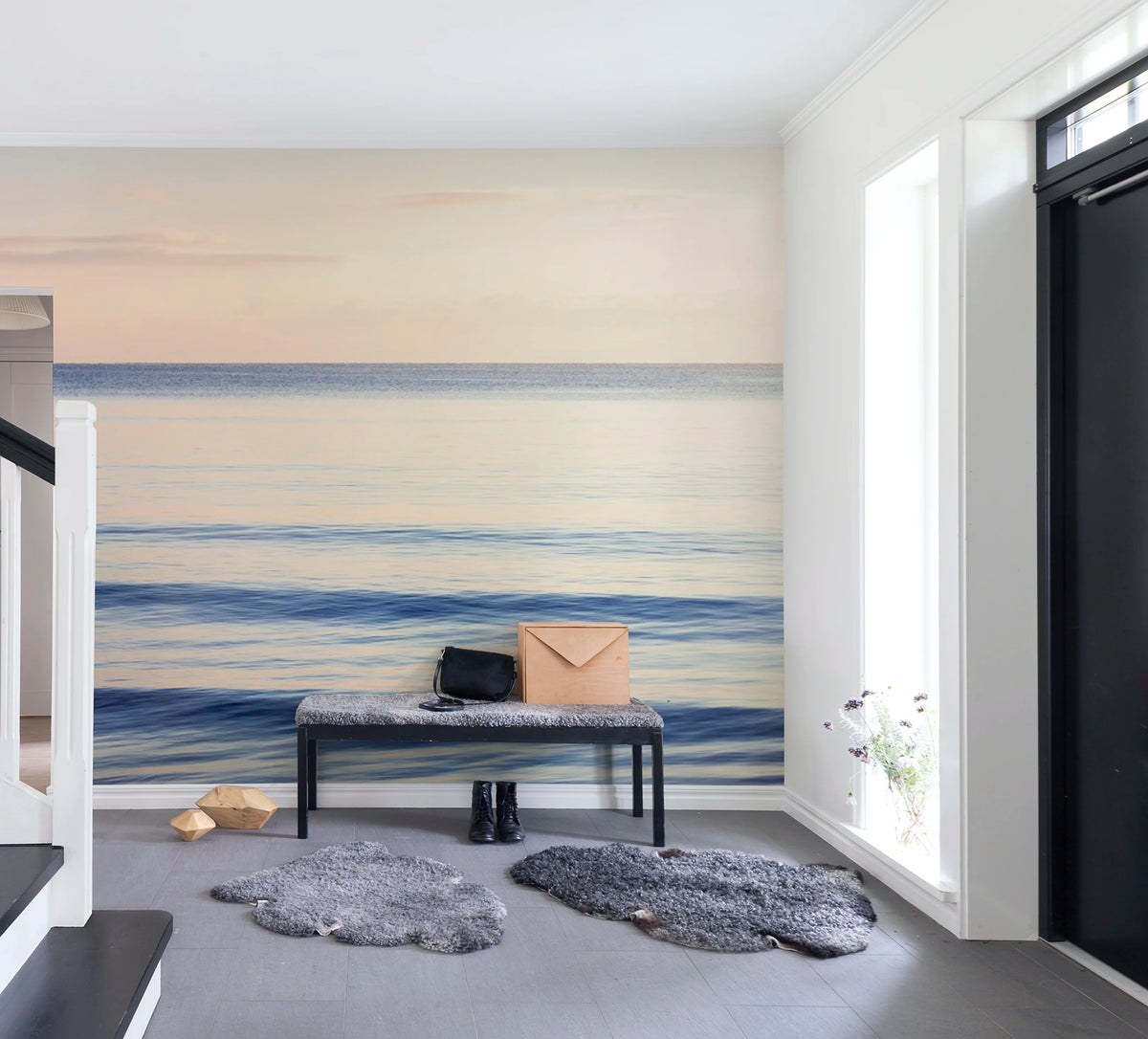 Graceful Sea Mural Wallpaper - room preview 02