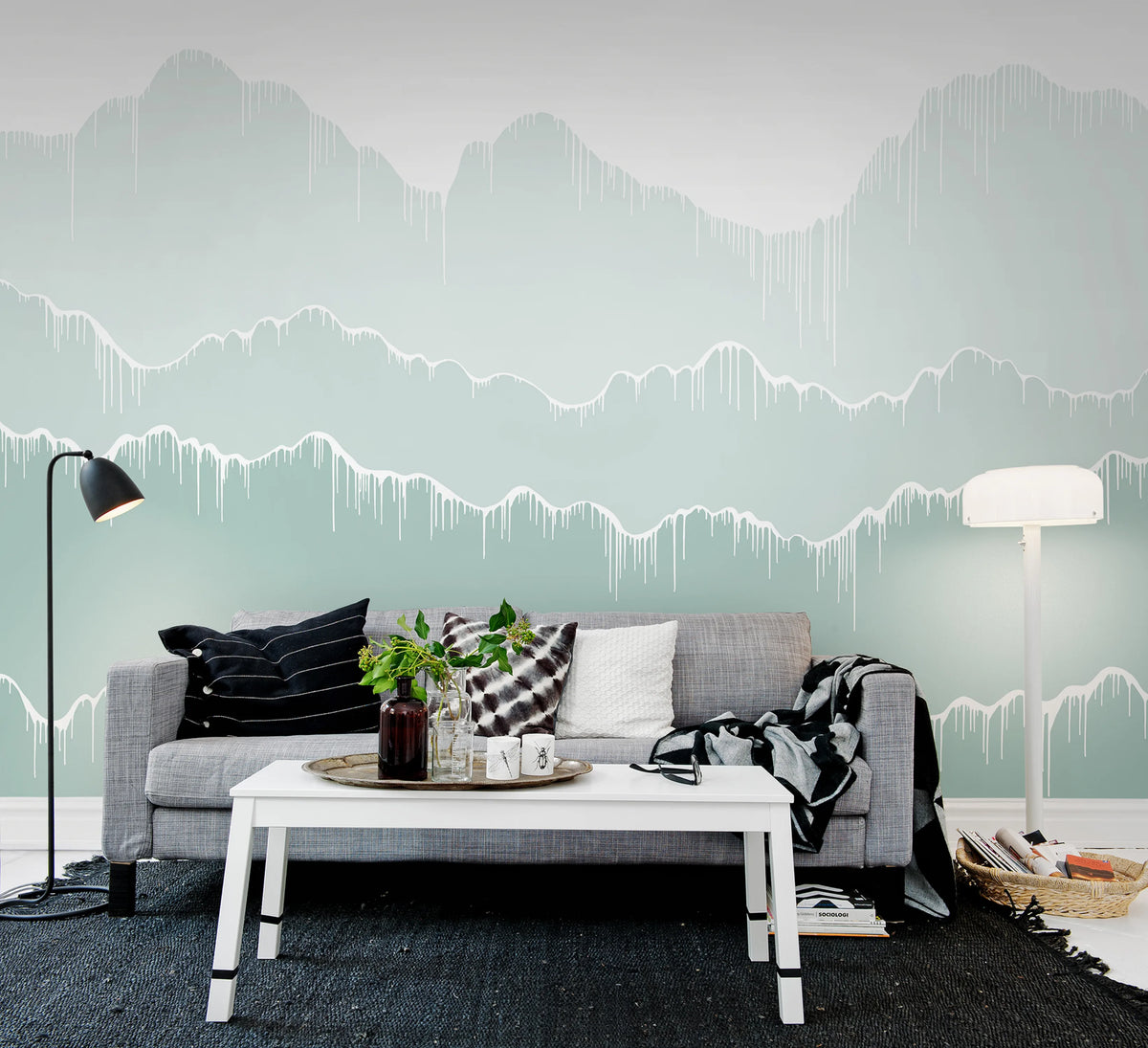 Elevation, Gradient Mural Wallpaper - room preview 02