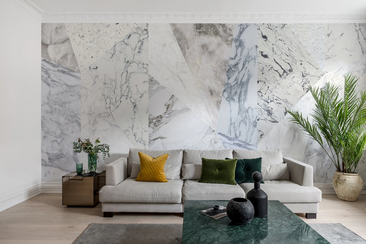 Big Diamond, Marble Mural Wallpaper - room preview 02
