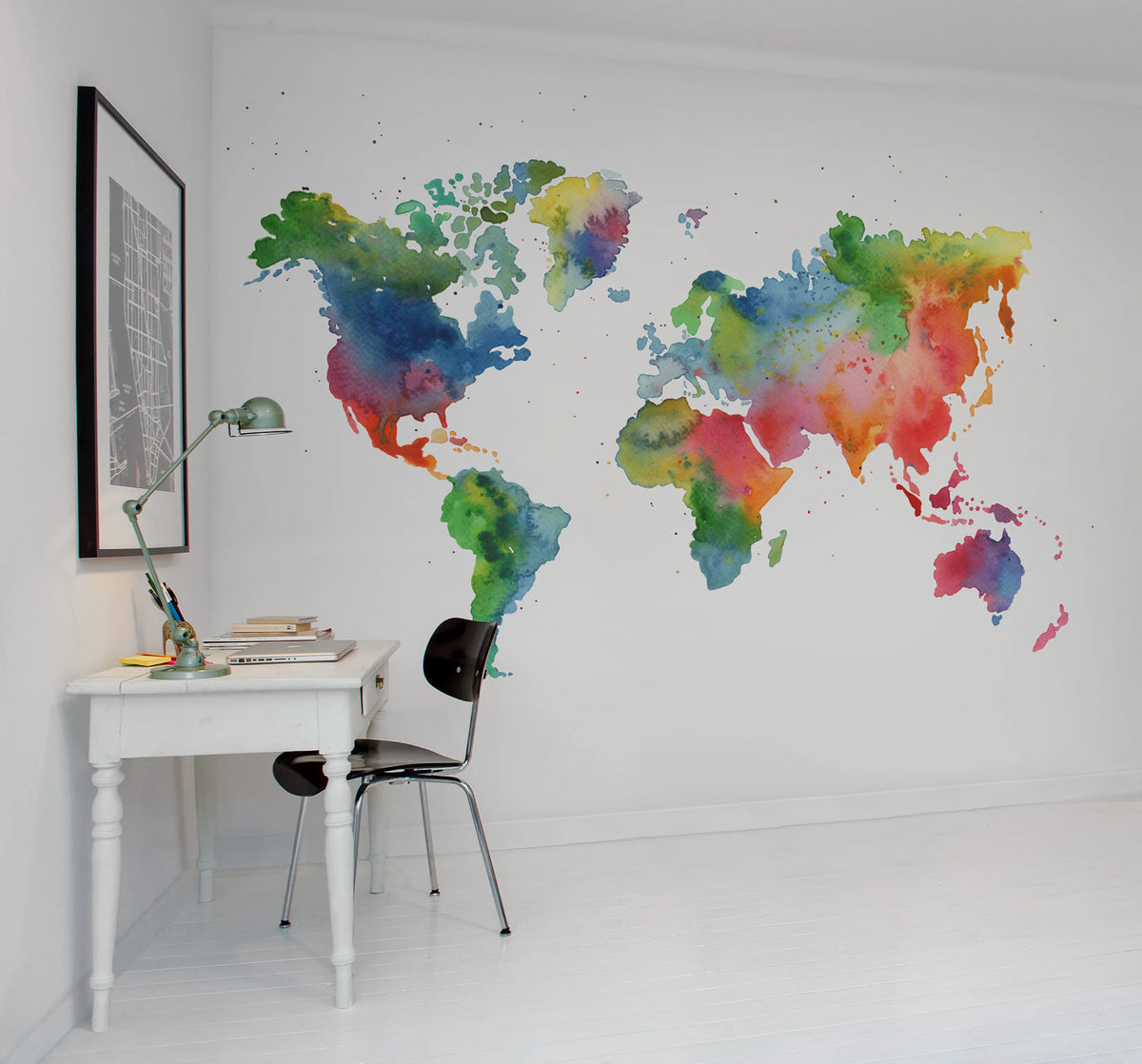 Rainbow World Mural Wallpaper - room preview 02