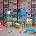 Color Boxes Mural Wallpaper - room preview 02