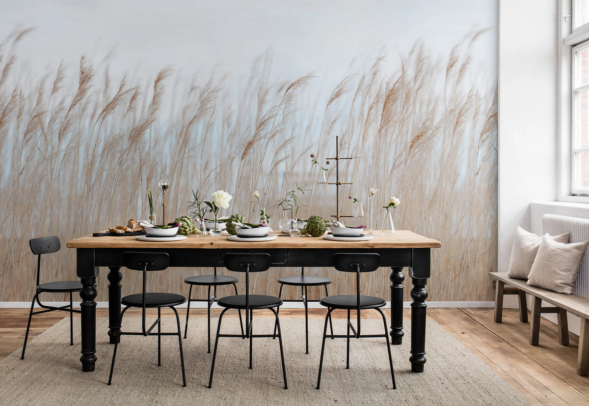 Swaying Reed Mural Wallpaper - room preview 02