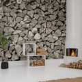 Woodpile Mural Wallpaper - room preview 02