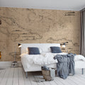 Navigation Lines Mural Wallpaper - room preview 02