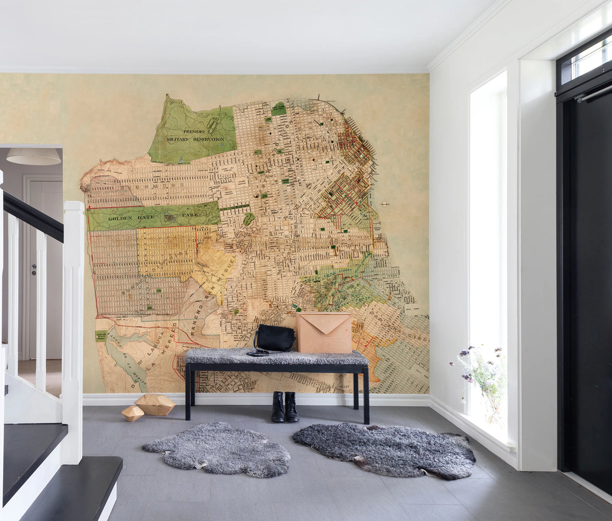 Block By Block Mural Wallpaper - room preview 02