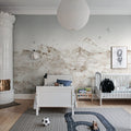 Paper Mountains, Sepia Mural Wallpaper - room preview 02