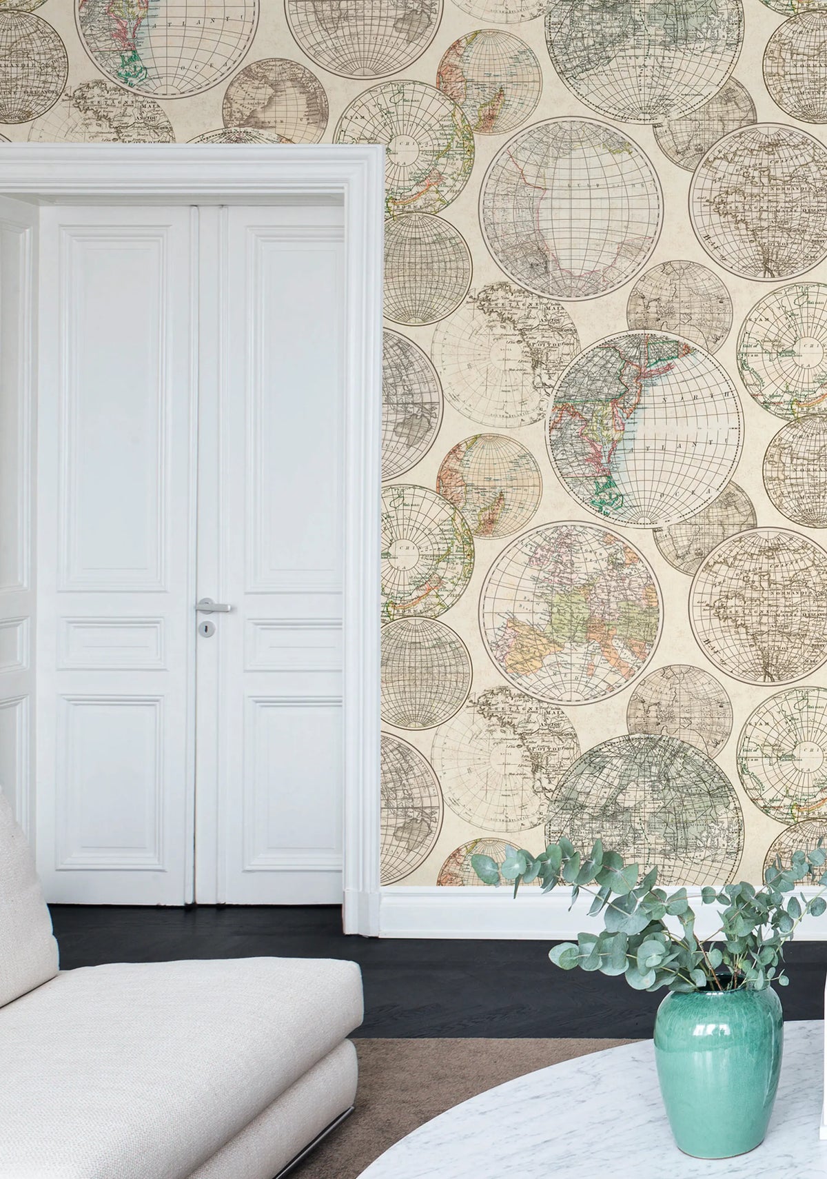 Globes Gathering Mural Wallpaper - room preview 02