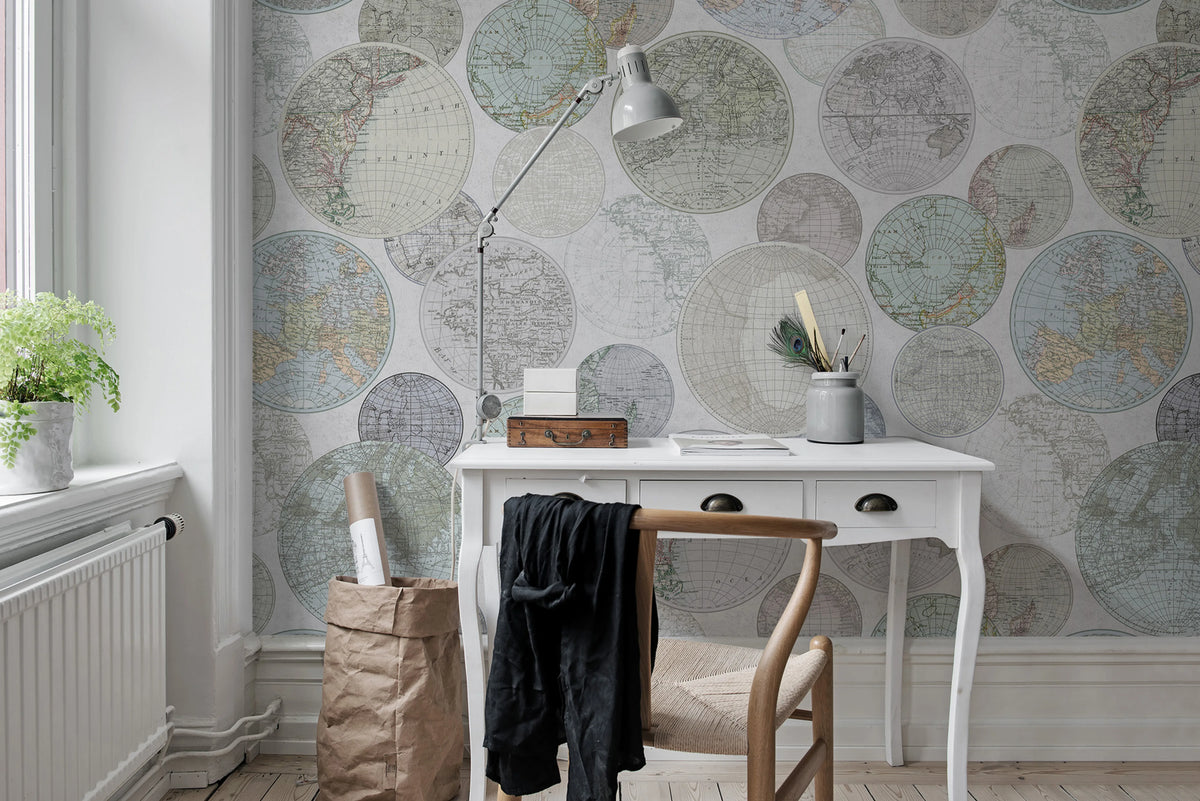 Globes Gathering, Dew Mural Wallpaper - room preview 02